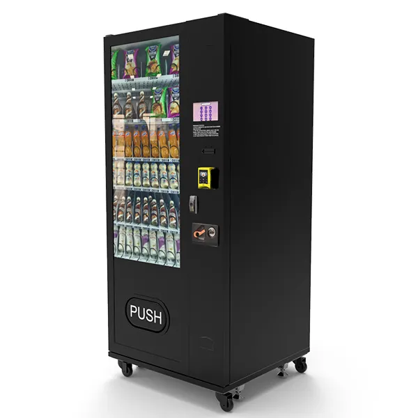 Small vending machine compressed